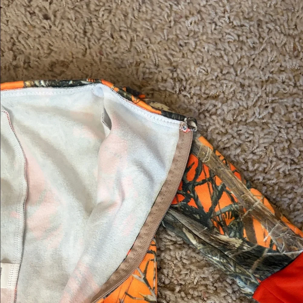Kids Camouflage Pajama One Piece by Take A Tote - Orange and Gray size 3-6 month